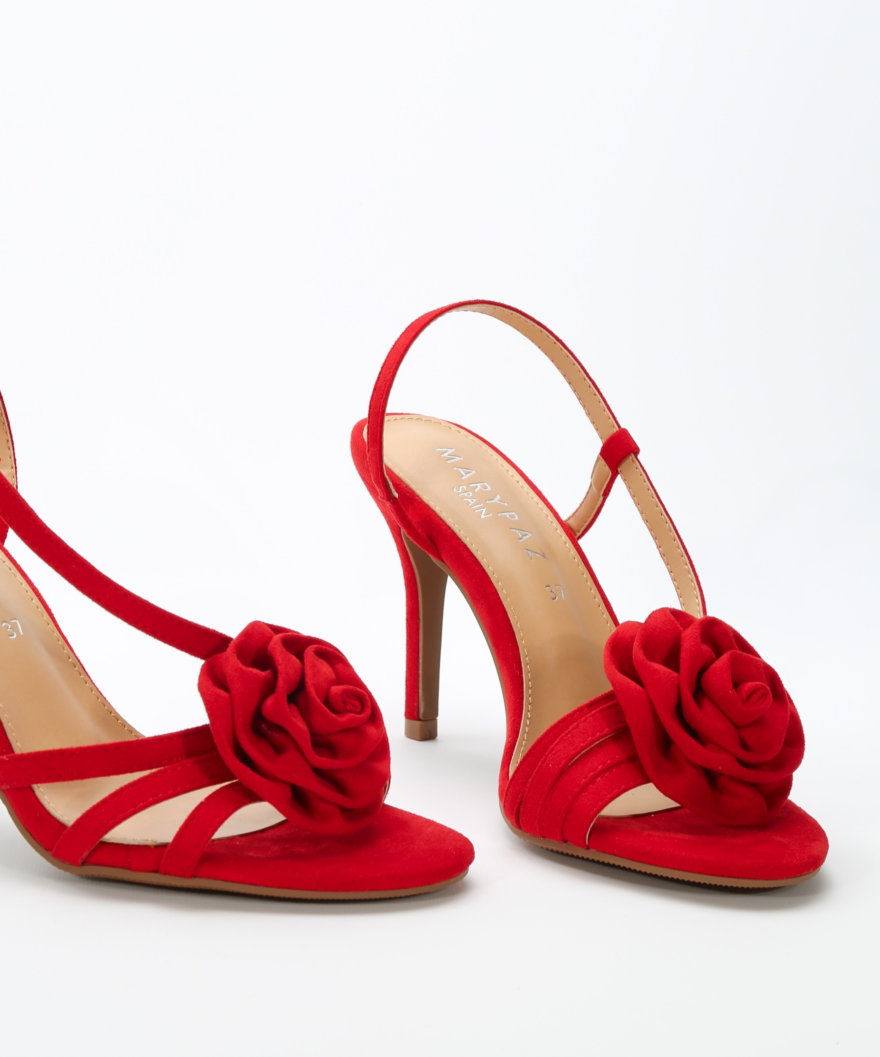 Sandalias tacón adorno flor image number null